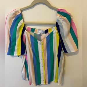 Love fire striped top